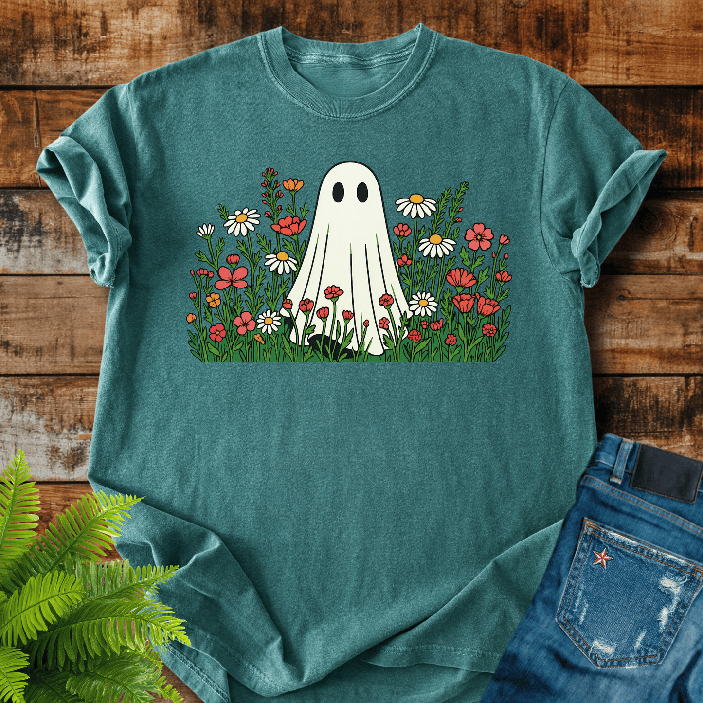 Floral Ghost T-shirt