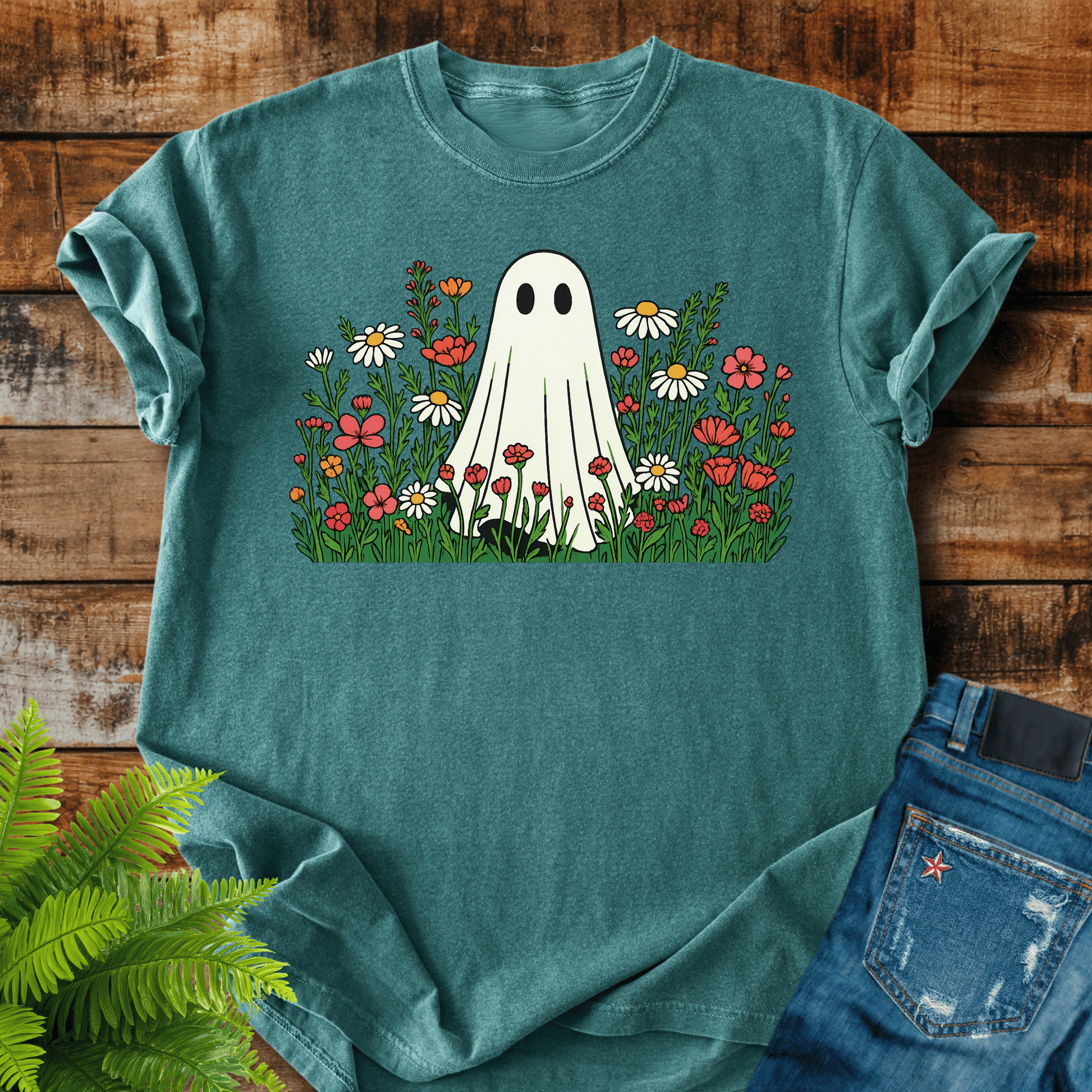 Floral Ghost T-shirt