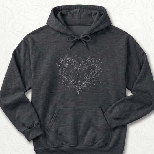Floral Heart Hoodie