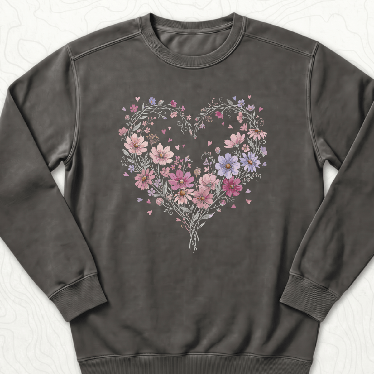 Floral Heart Sweatshirt