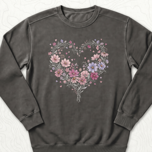 Floral Heart Sweatshirt