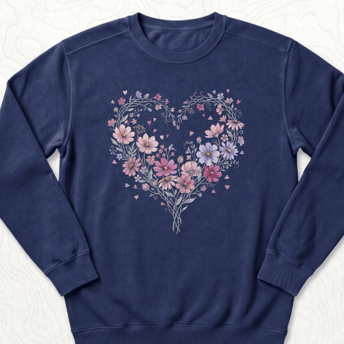 Floral Heart Sweatshirt