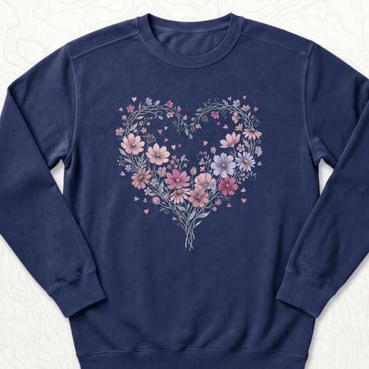 Floral Heart Sweatshirt