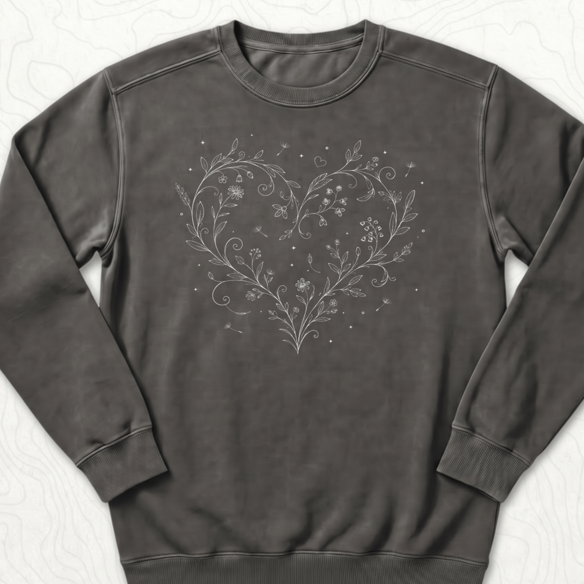 Floral Heart Sweatshirt