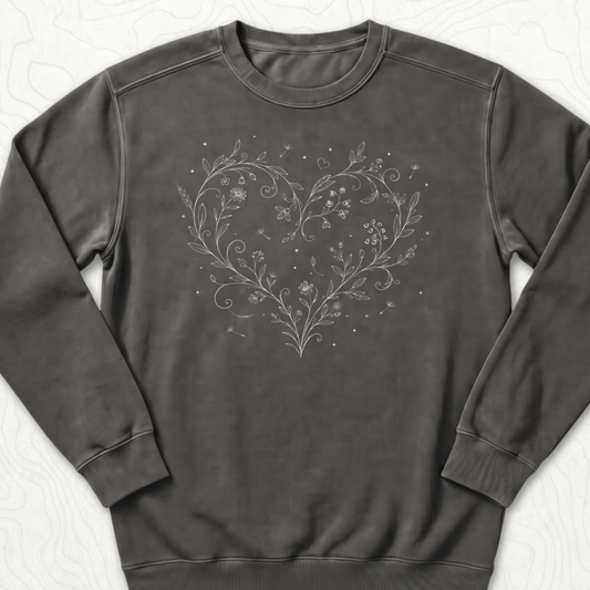 Floral Heart Sweatshirt