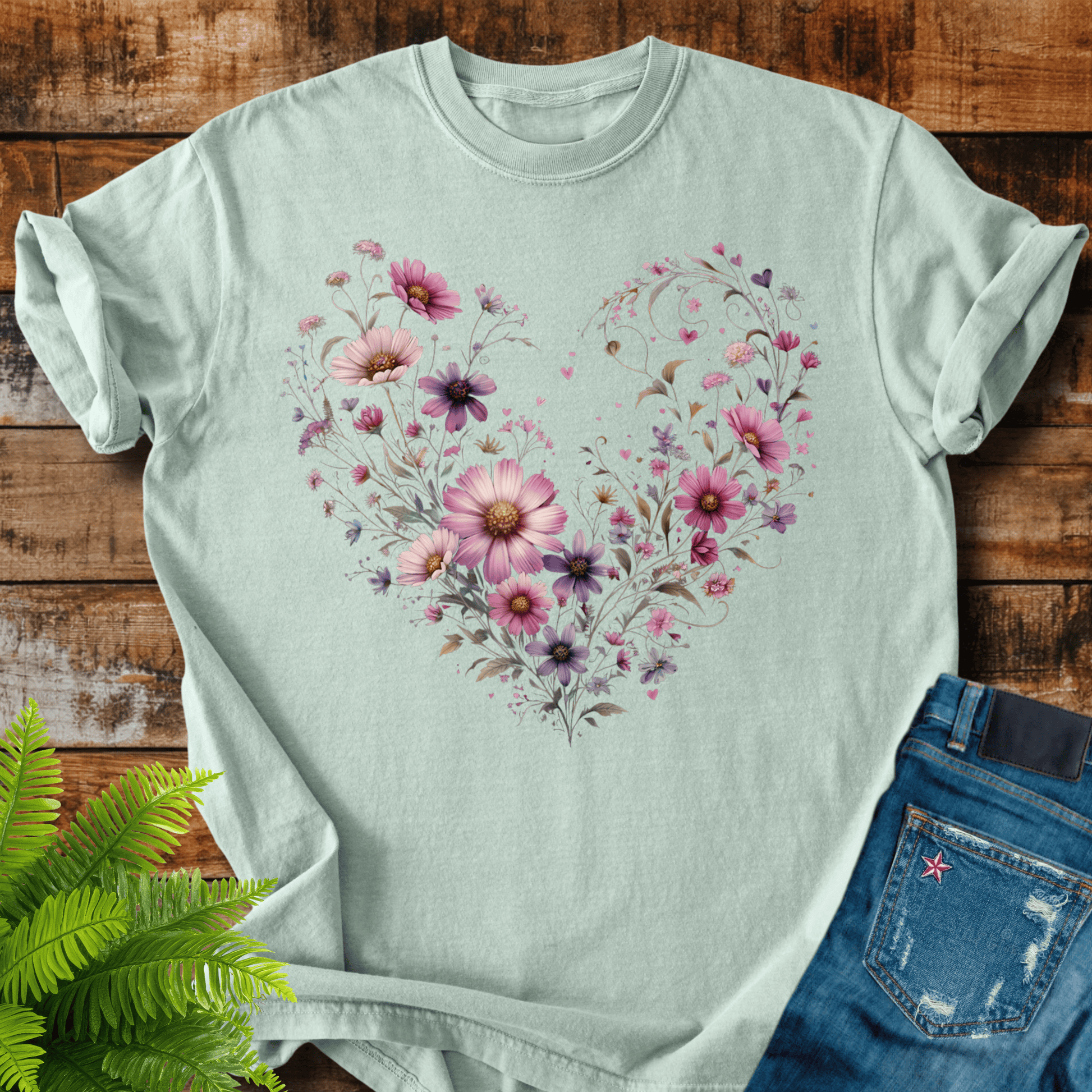 Floral Heart T-shirt