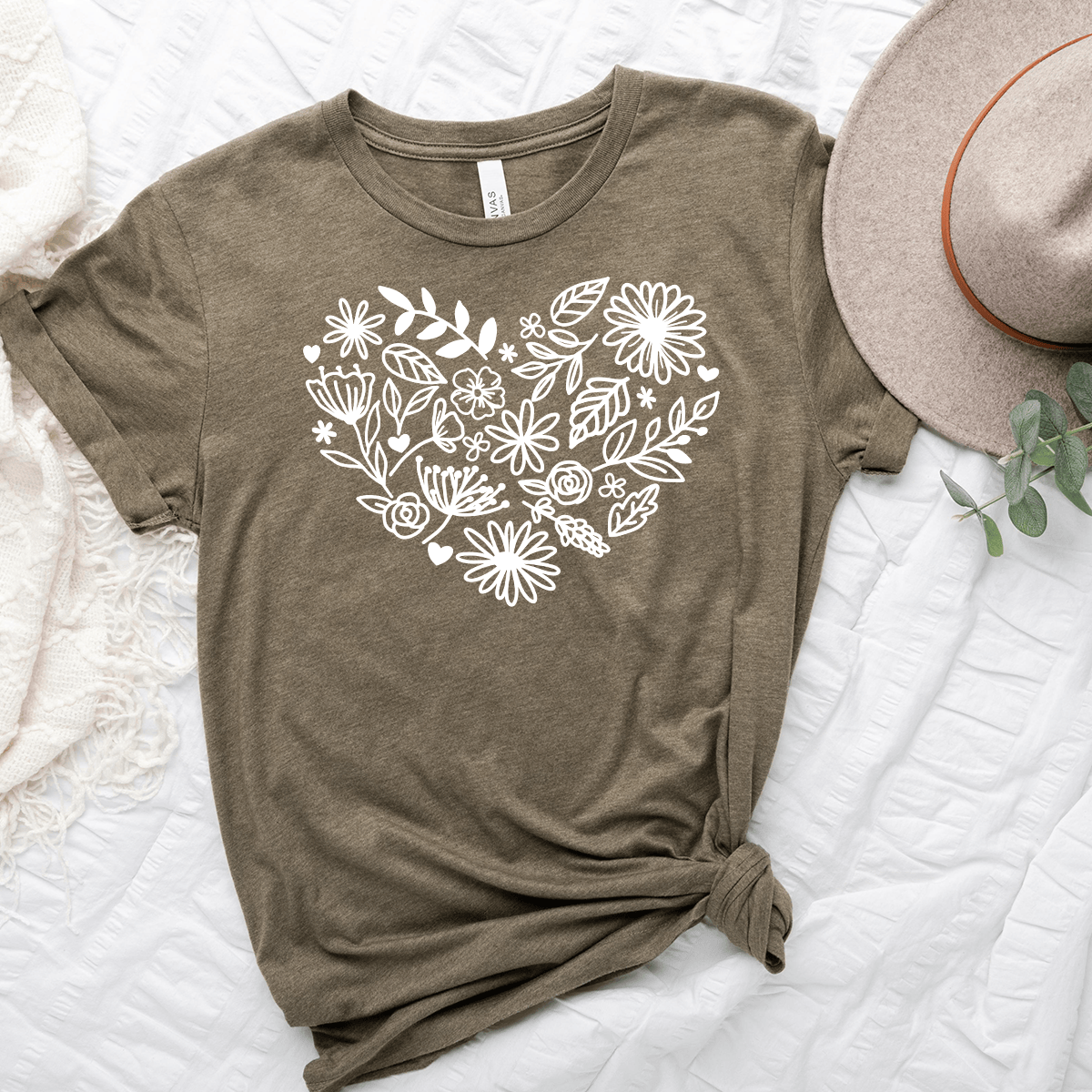 Floral Heart Unisex Tee