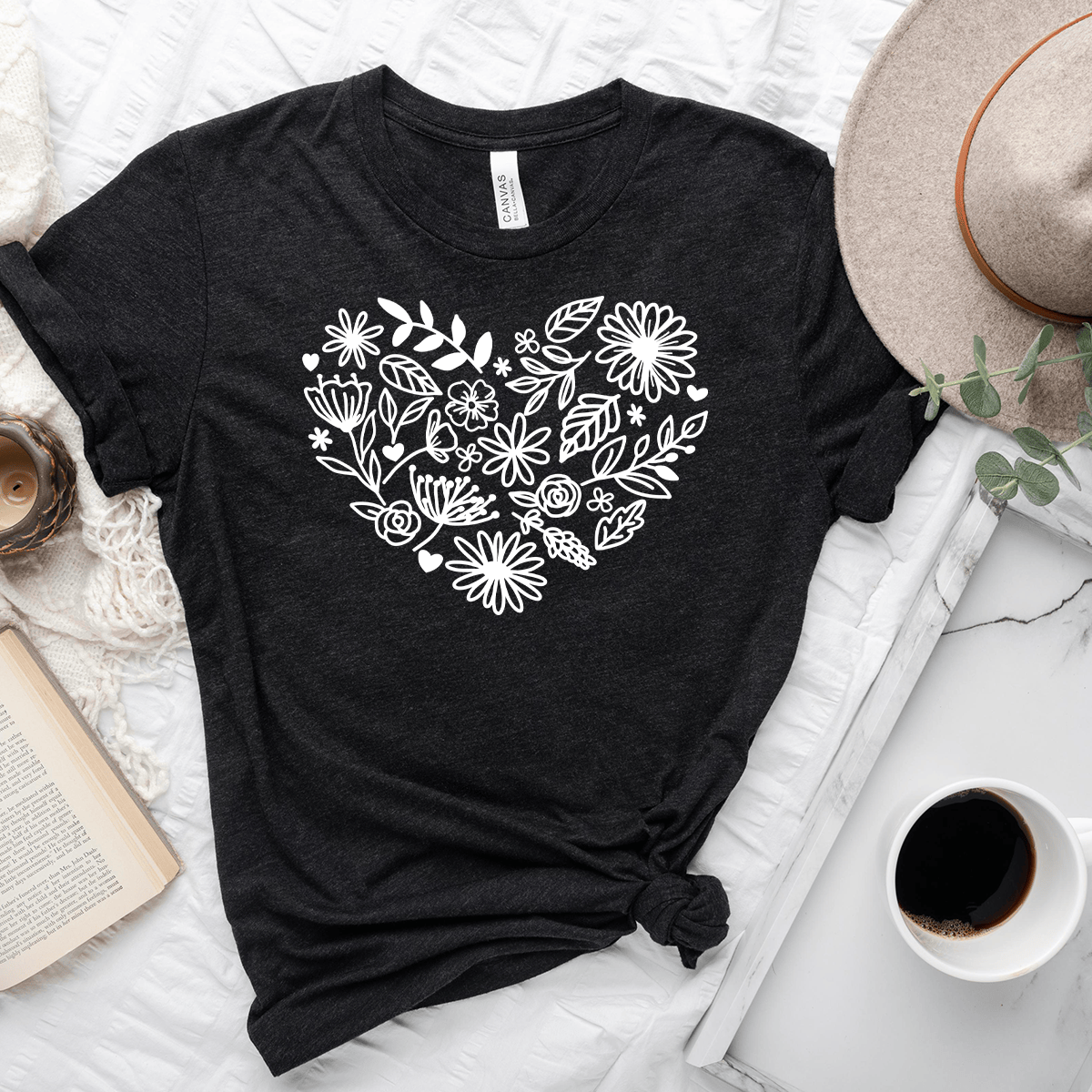 Floral Heart Unisex Tee