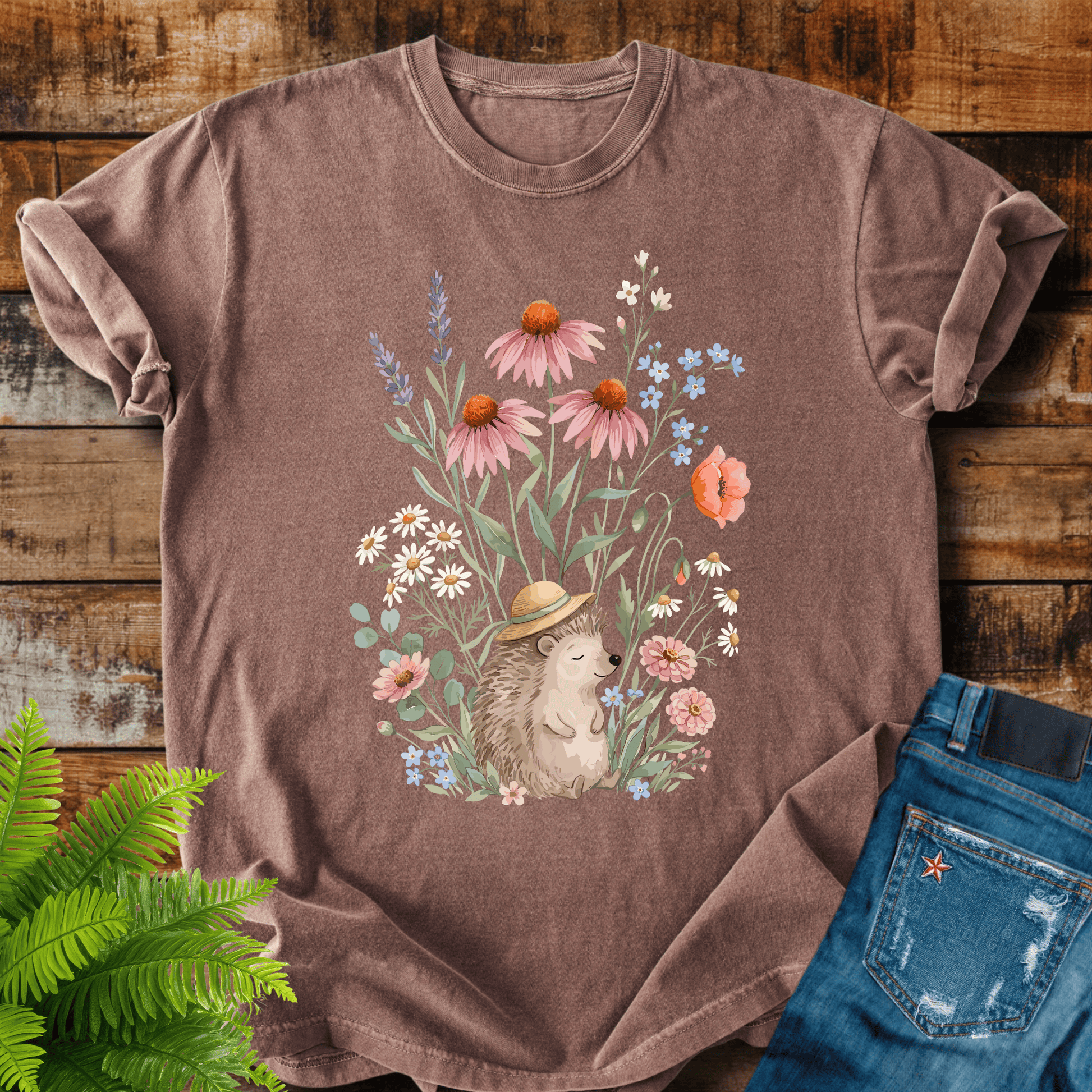 Floral Hedgehog T-shirt