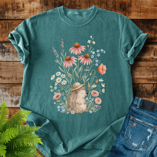 Floral Hedgehog T-shirt