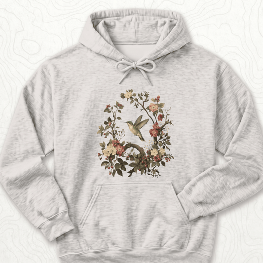Floral Hummingbird Hoodie