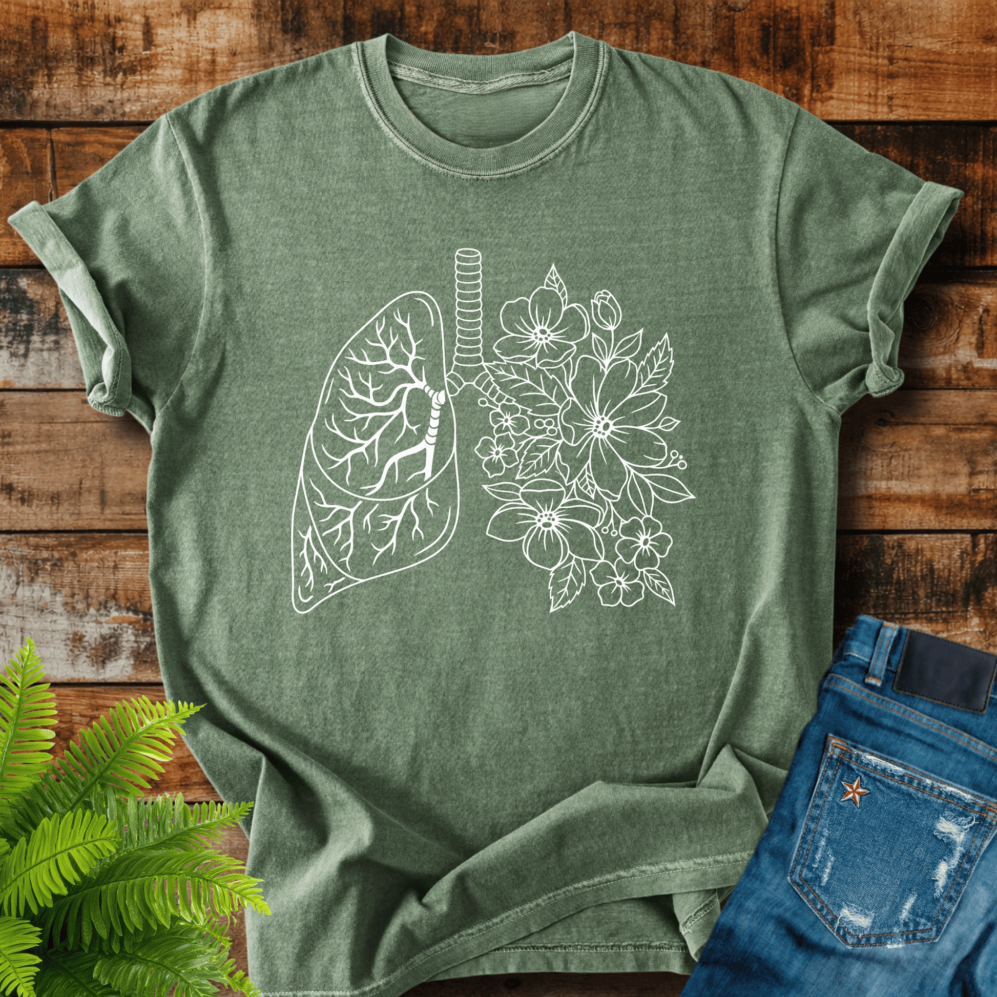 Floral Lungs T-shirt