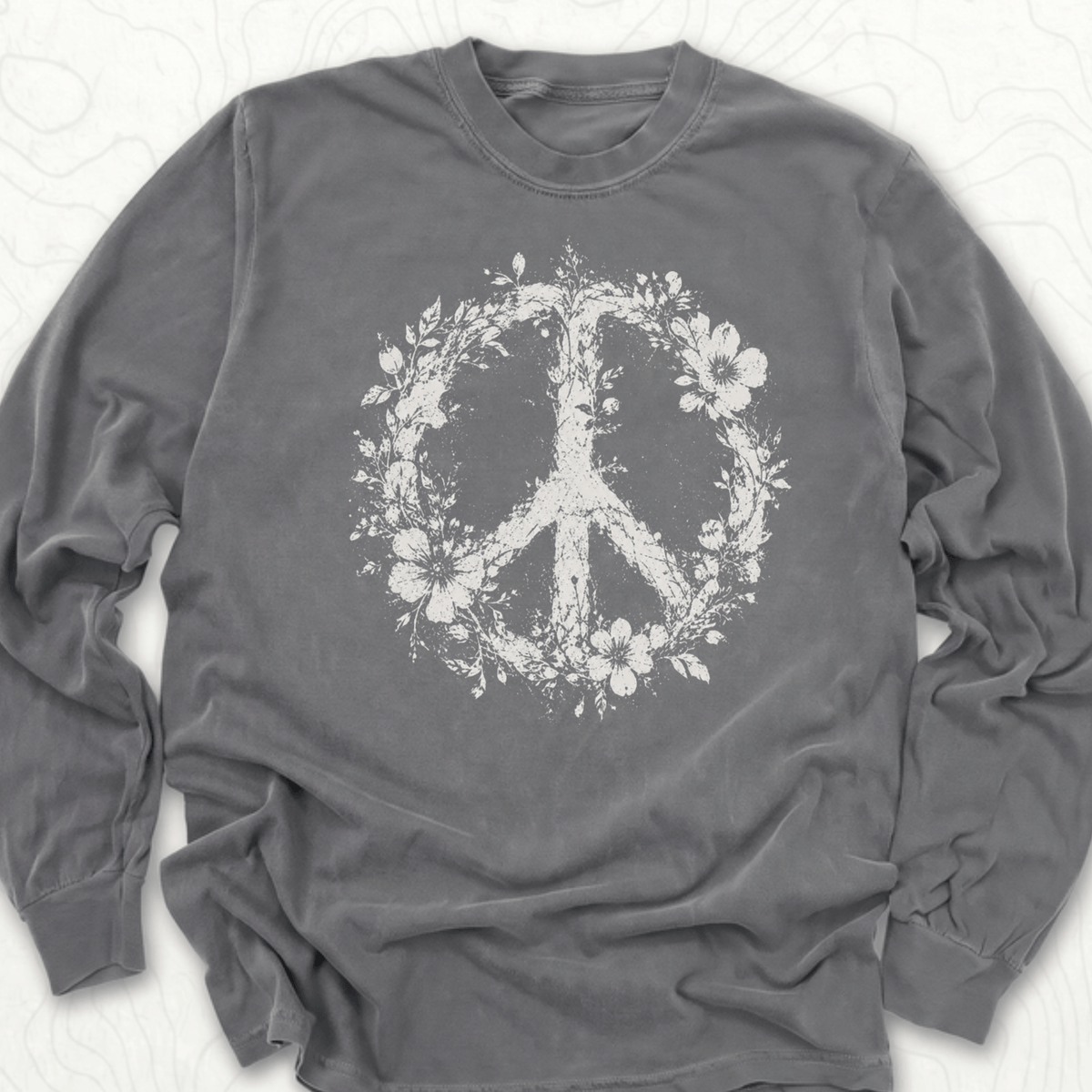 Floral Peace LS T-shirt