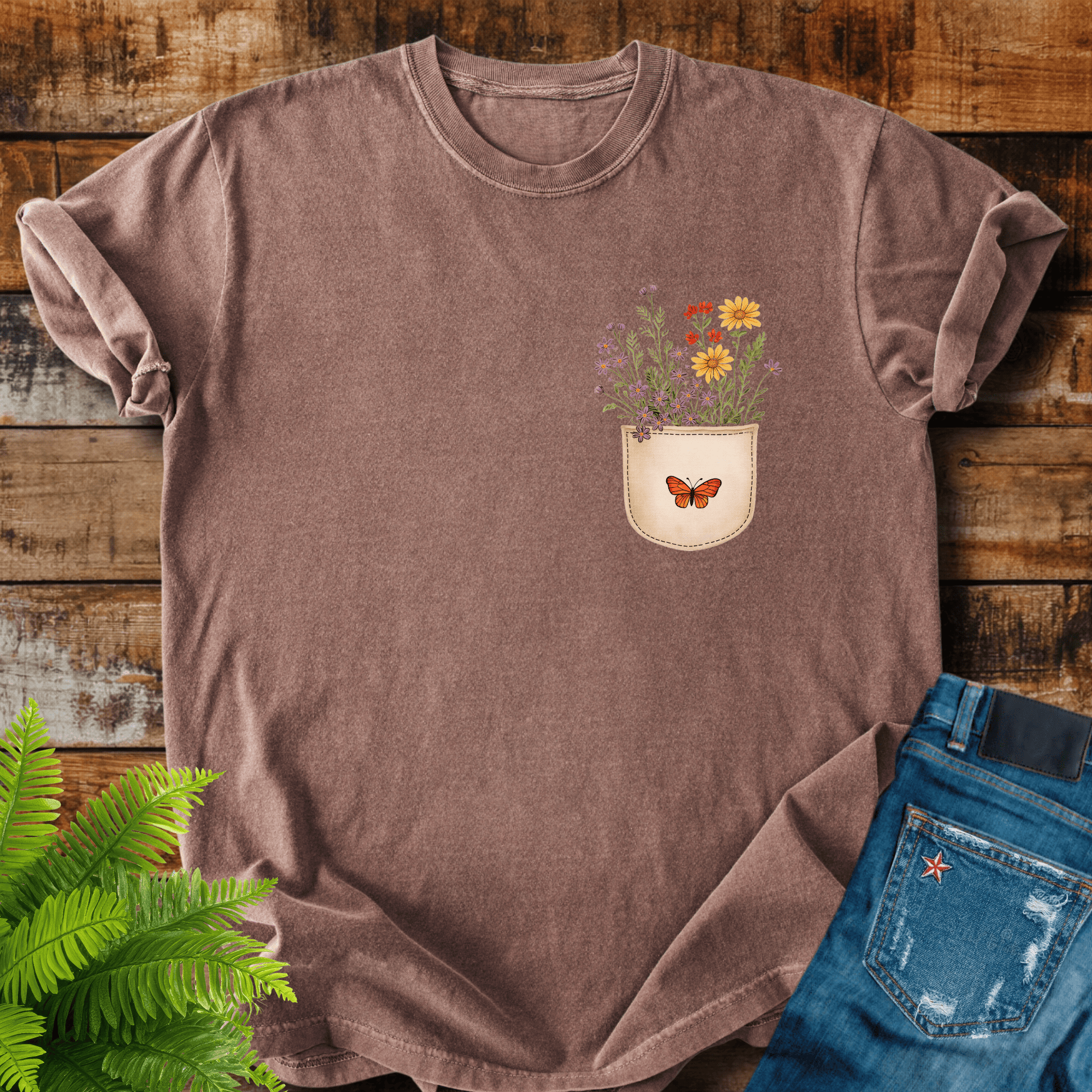 Floral Pocket T-shirt