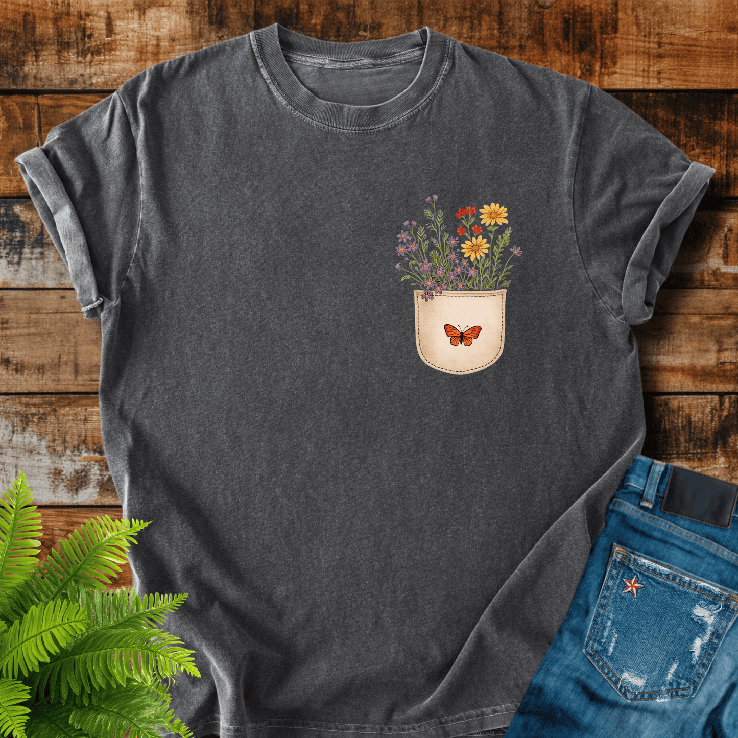 Floral Pocket T-shirt