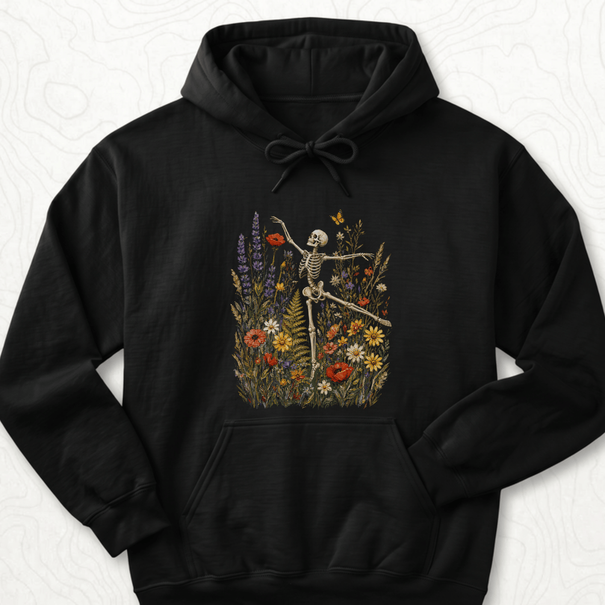 Floral Skeleton Hoodie