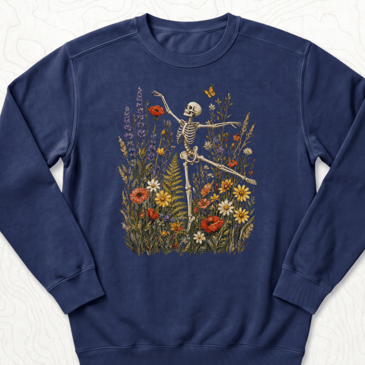 Floral Skeleton Sweatshirt