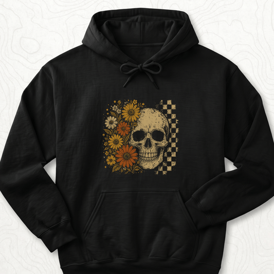 Floral Skull Hoodie