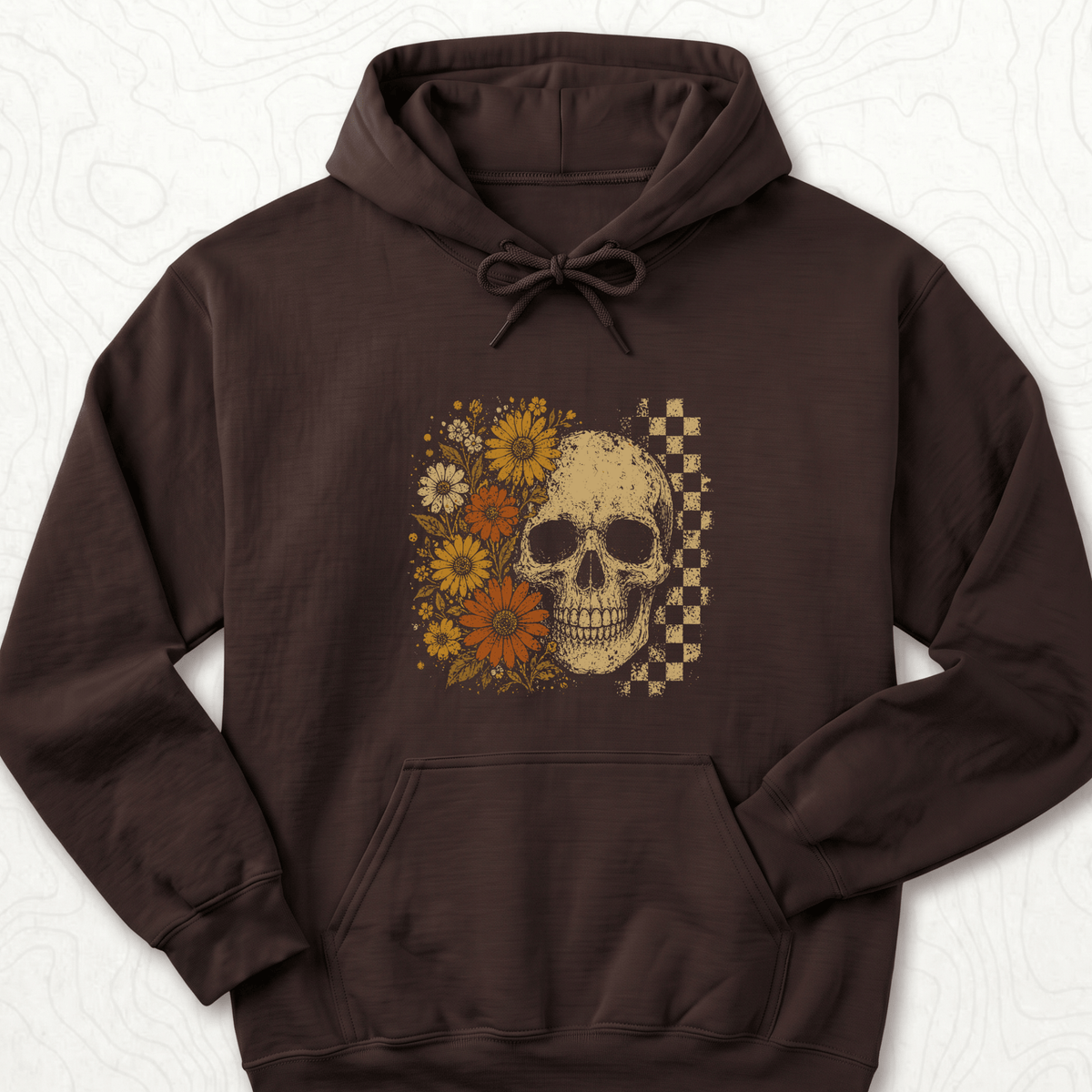 Floral Skull Hoodie