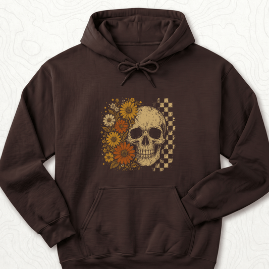 Floral Skull Hoodie