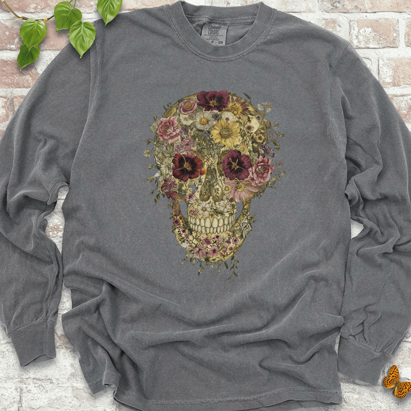 Floral Skull Long Sleeves