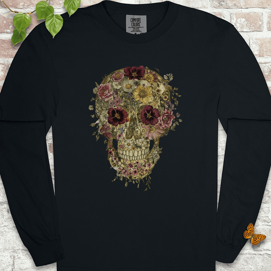 Floral Skull Long Sleeves