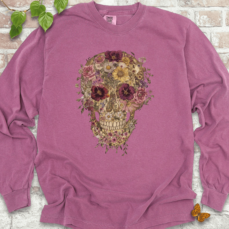 Floral Skull Long Sleeves