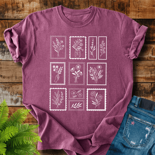 Floral Stamps T-shirt
