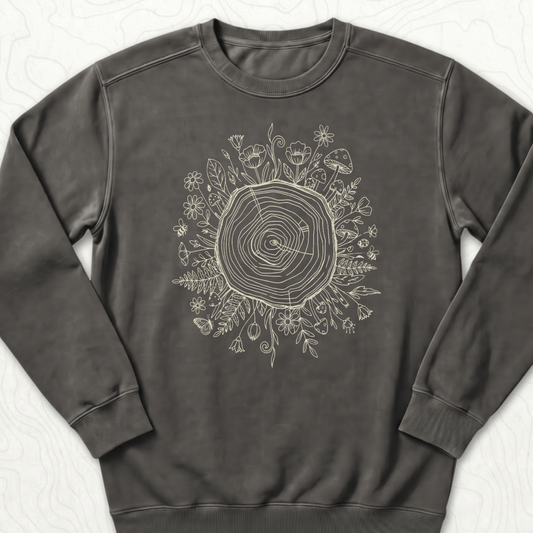Floral Tree Rings Sweatshirt