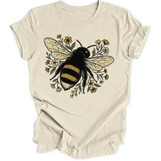 Flower Bee Unisex T-Shirt