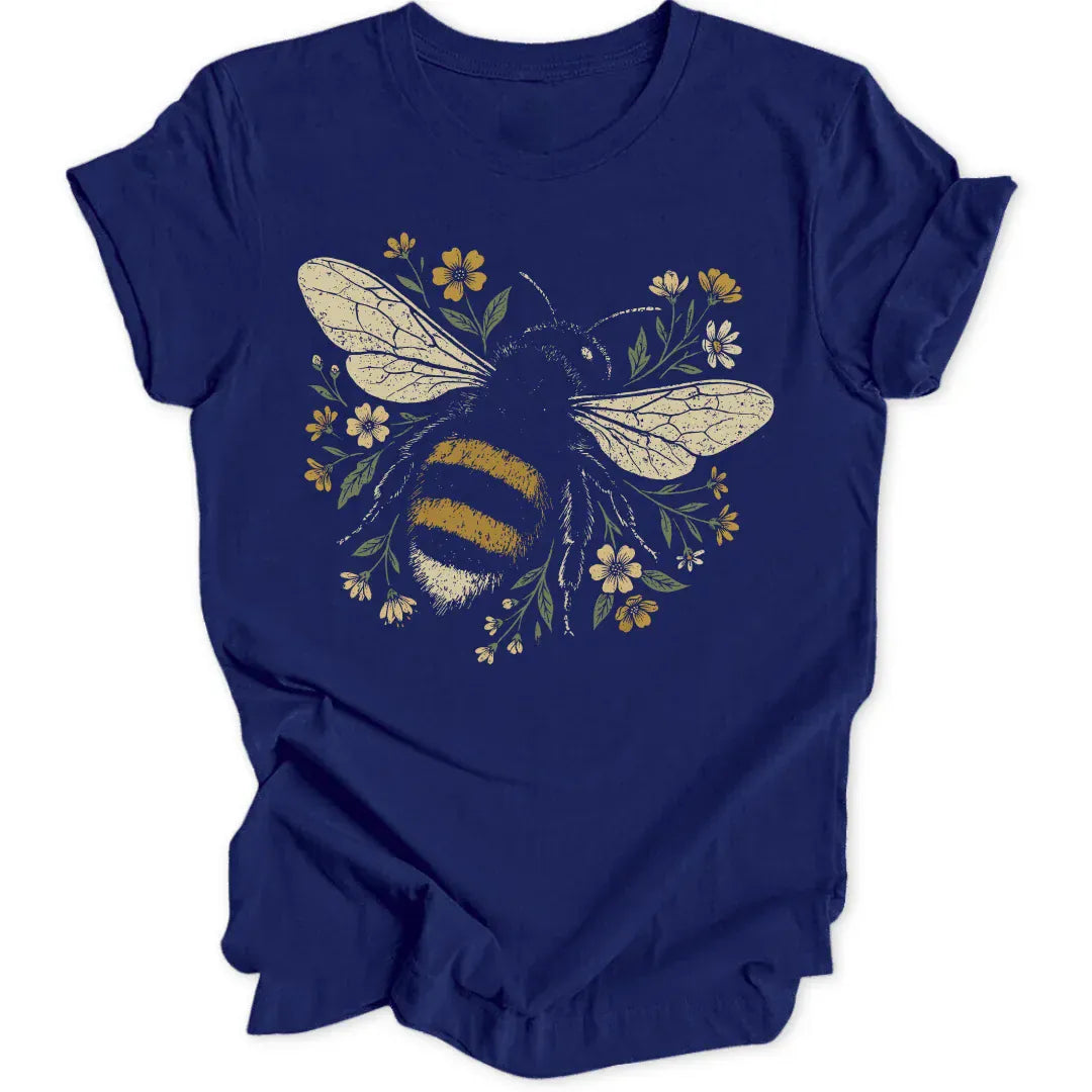 Flower Bee Unisex T-Shirt