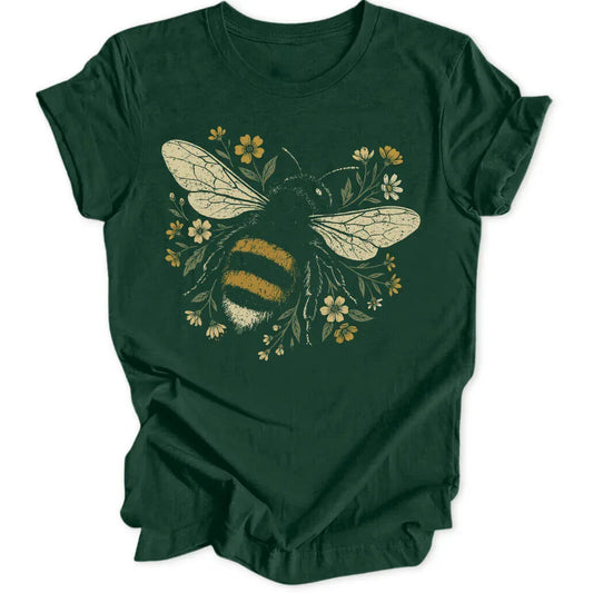 Flower Bee Unisex T-Shirt