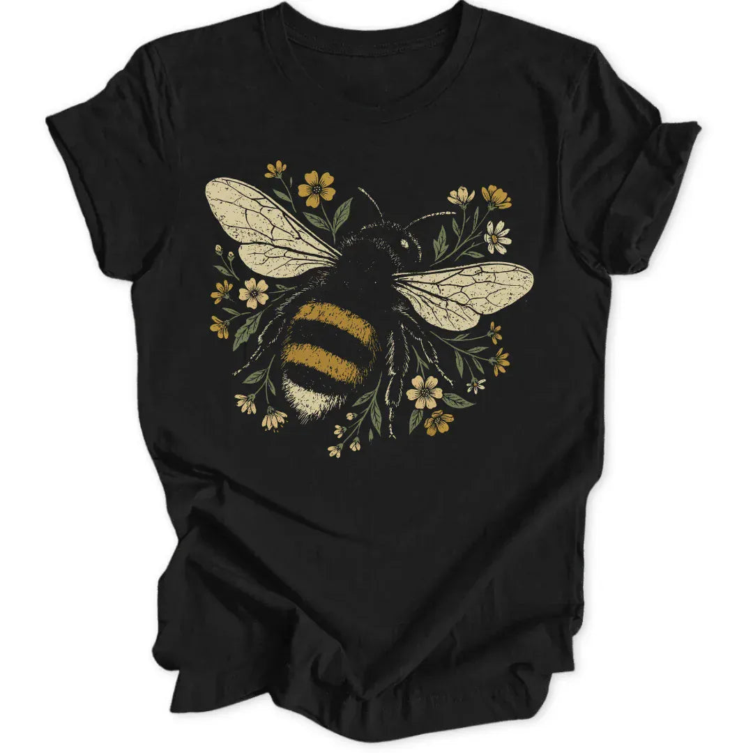 Flower Bee Unisex T-Shirt