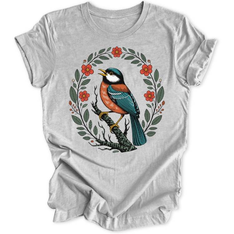 Flower Bird Unisex T-Shirt