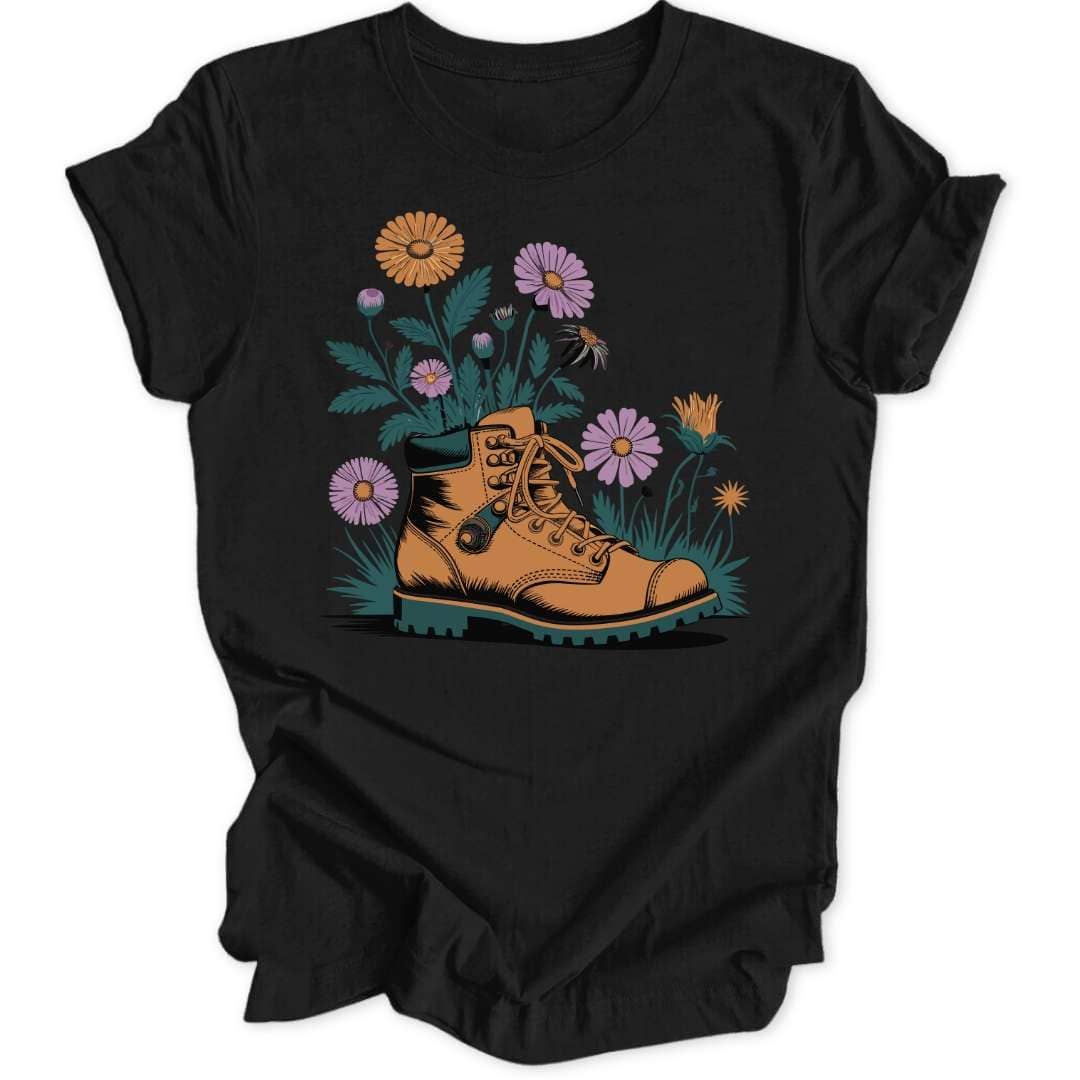 Flower Boot Unisex T-Shirt