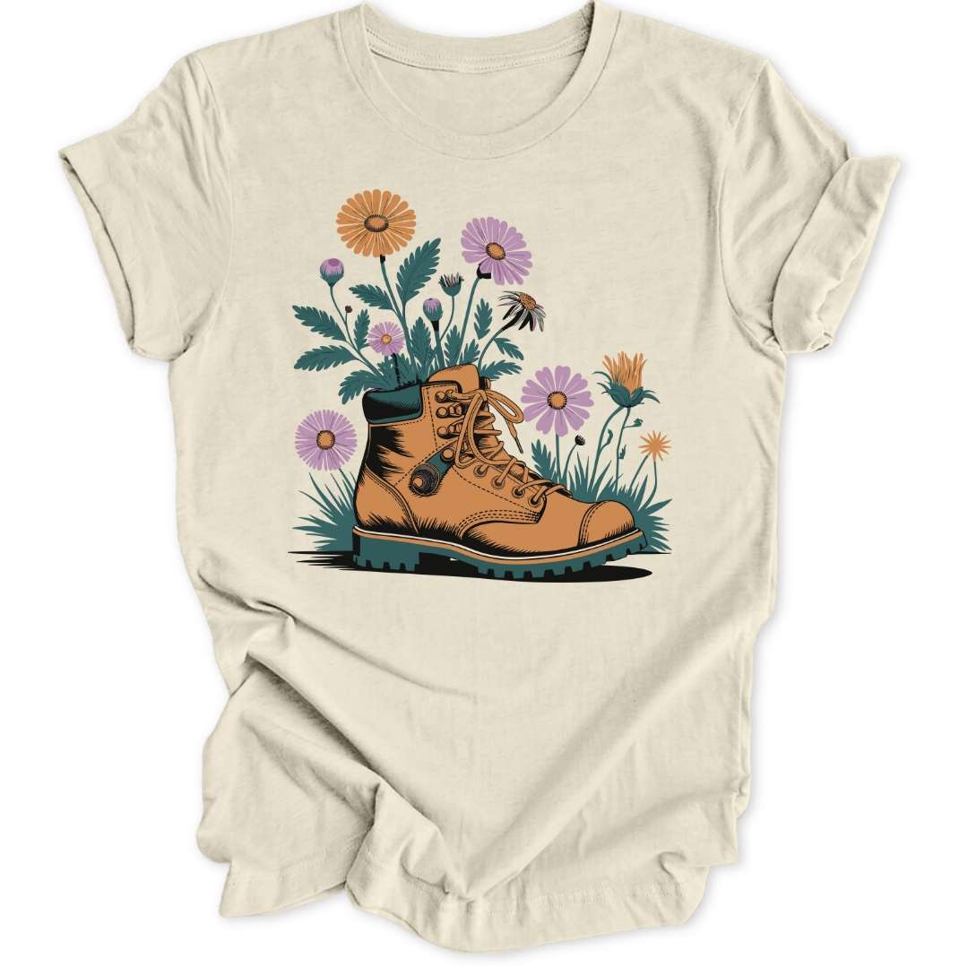Flower Boot Unisex T-Shirt