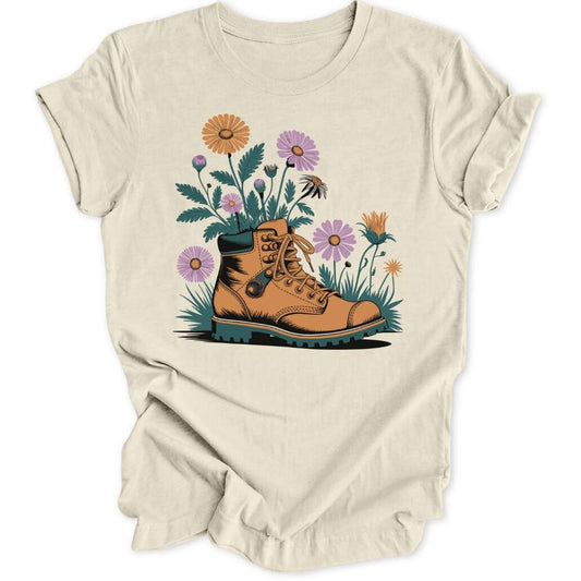 Flower Boot Unisex T-Shirt