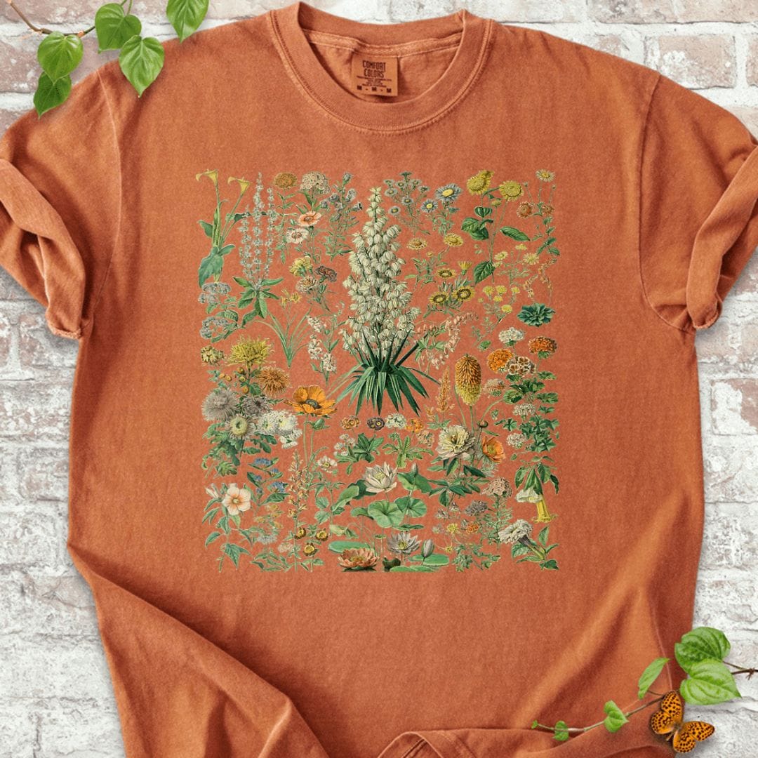 Flower Botanical Chart T-Shirt