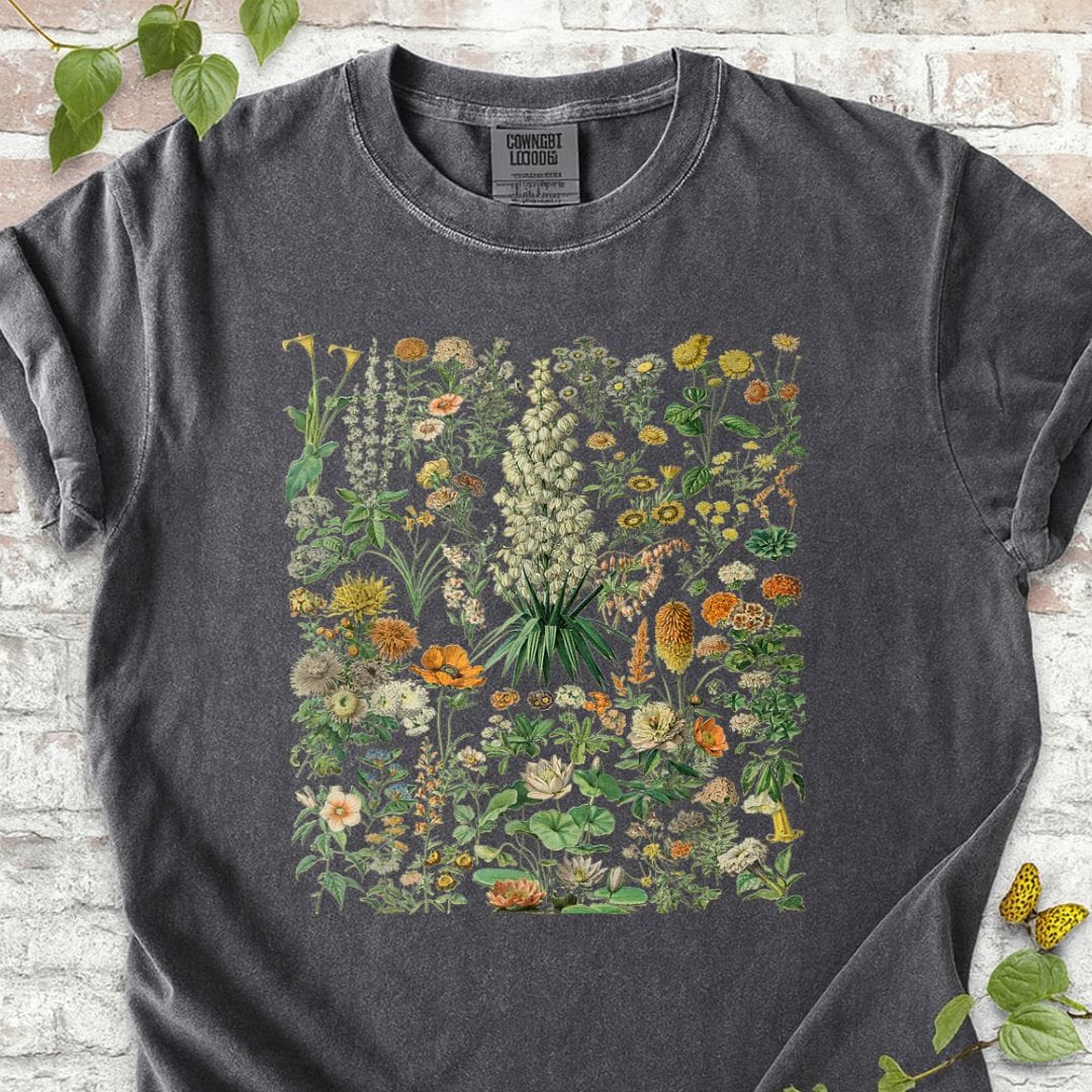 Flower Botanical Chart T-Shirt