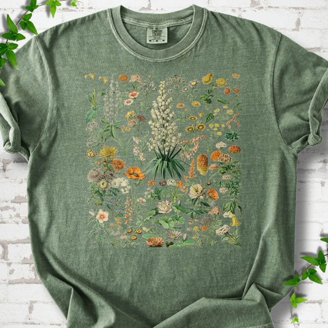 Flower Botanical Chart T-Shirt