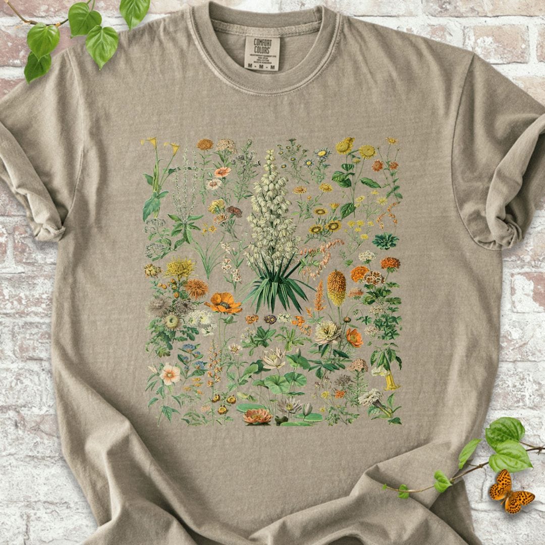 Flower Botanical Chart T-Shirt