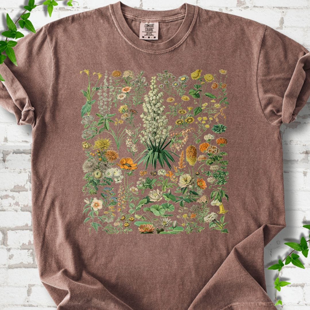 Flower Botanical Chart T-Shirt