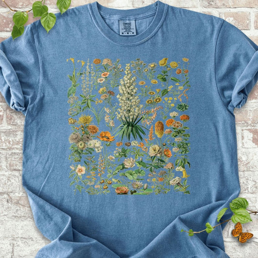 Flower Botanical Chart T-Shirt