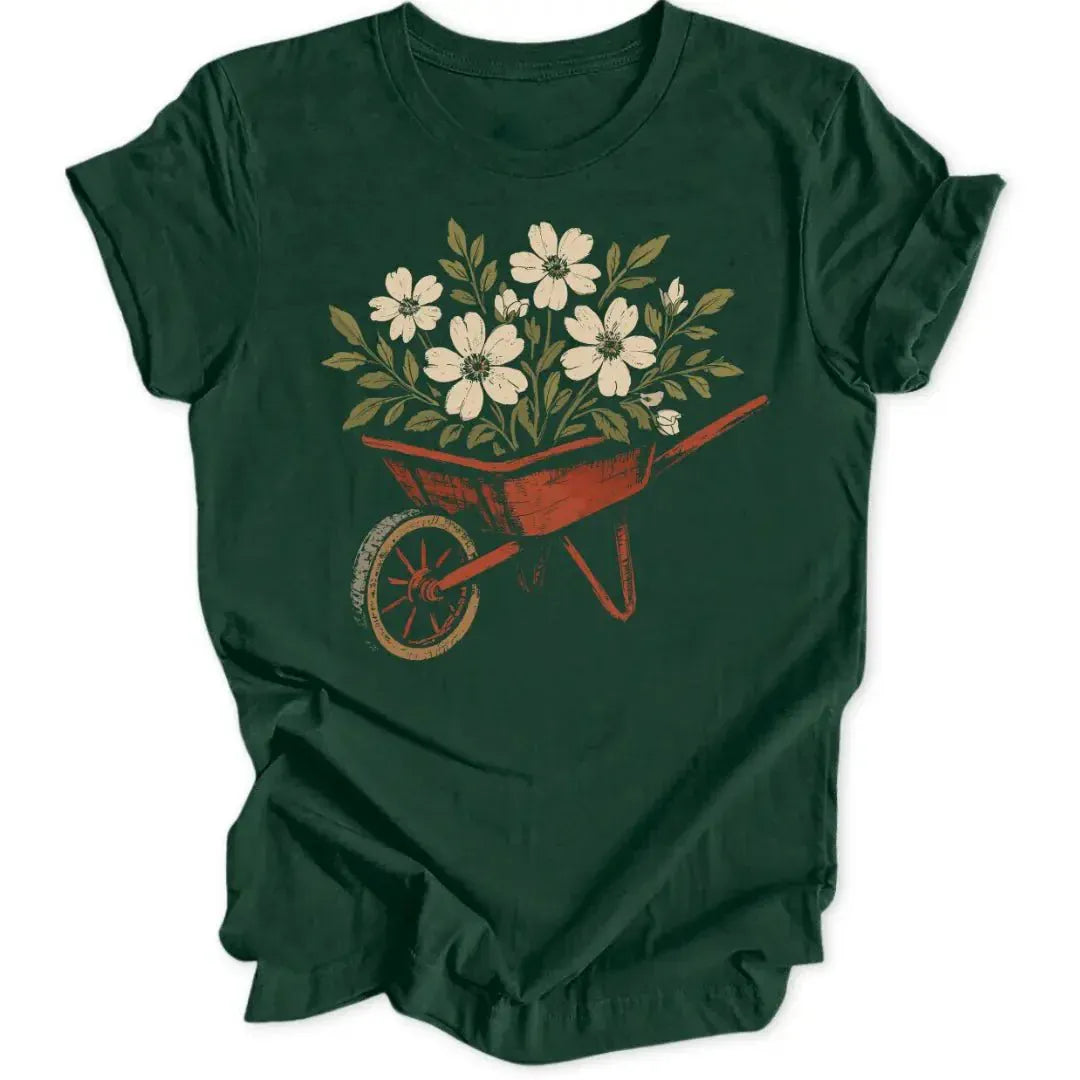 Flower cart unisex T-shirt
