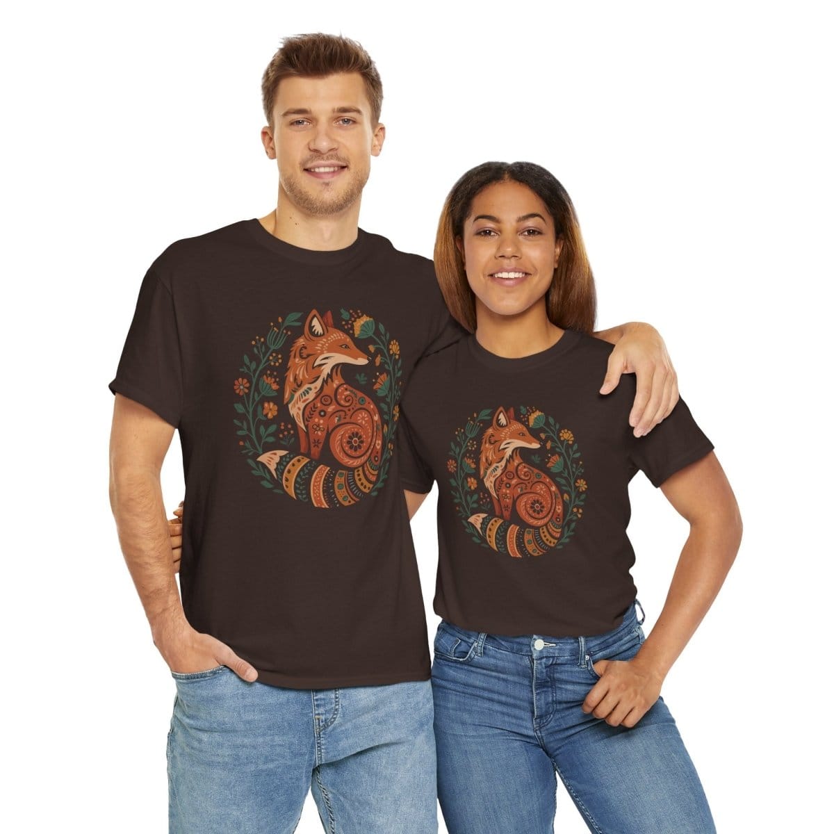 Flower Fox Unisex T-Shirt