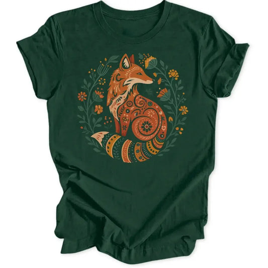 Flower Fox Unisex T-Shirt