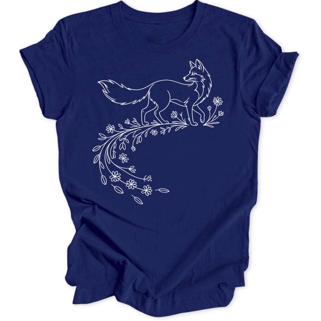 Flower Fox Unisex T-Shirt