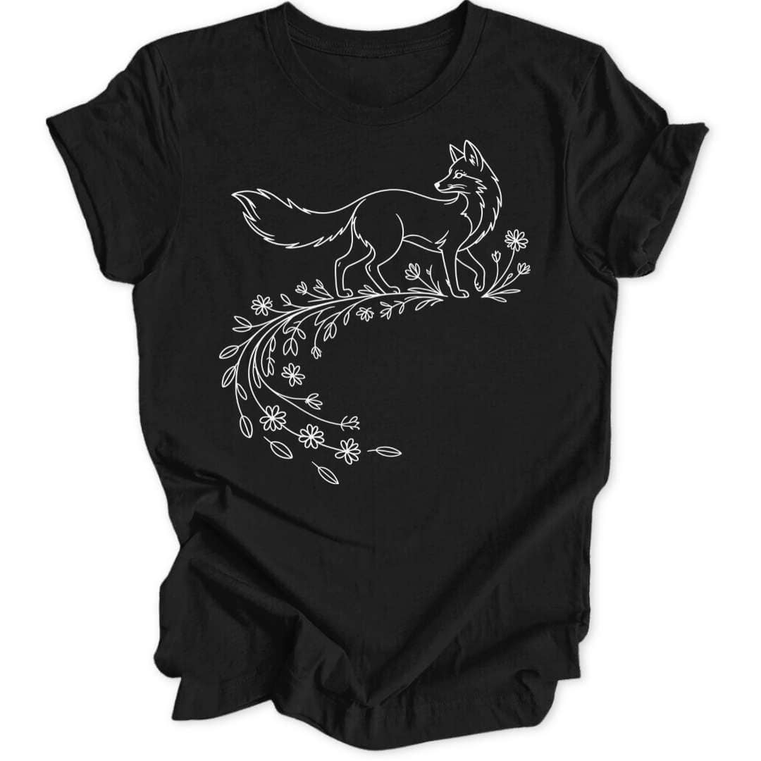 Flower Fox Unisex T-Shirt