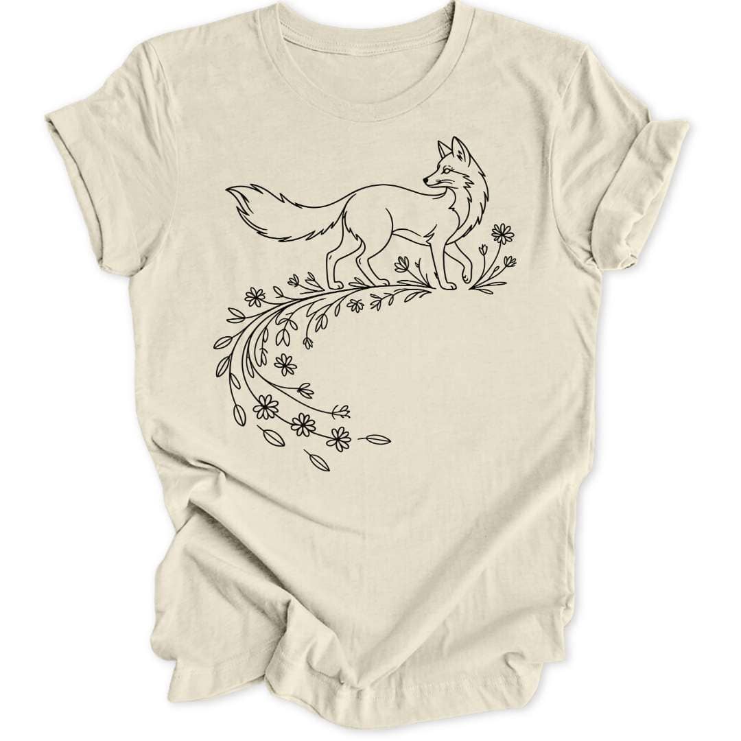 Flower Fox Unisex T-Shirt