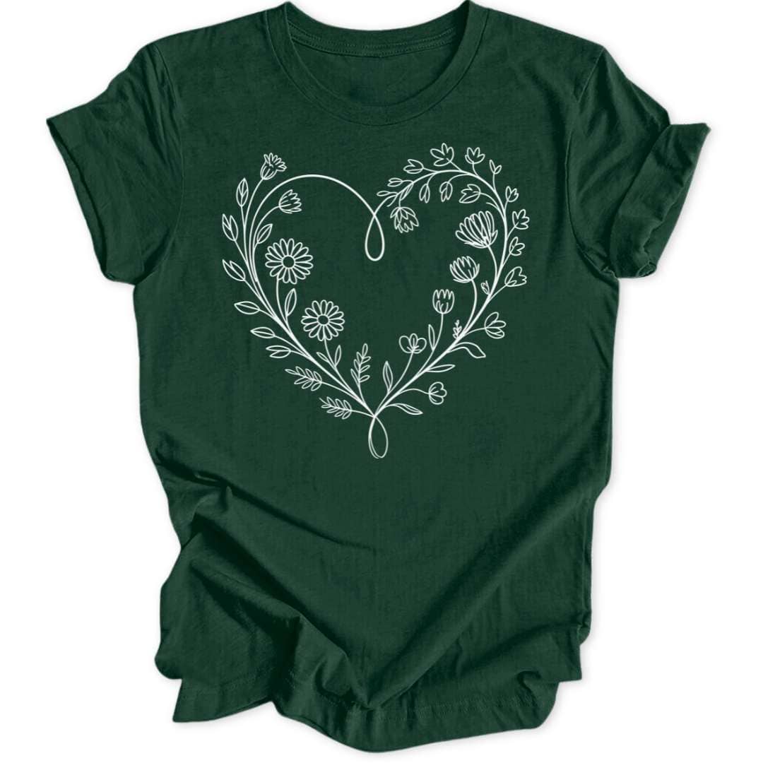 Flower Heart Unisex T-Shirt